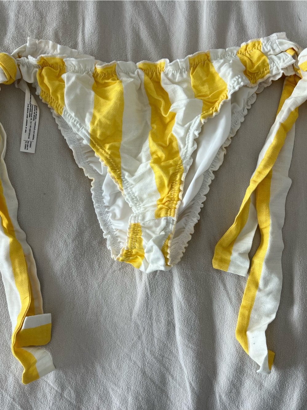 Free People Wendy Woven Striped Bikini Bottoms Size XL RT $128